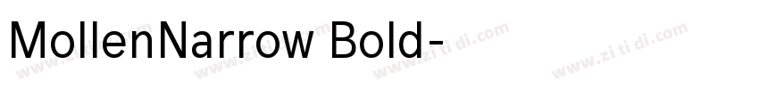 MollenNarrow Bold字体转换